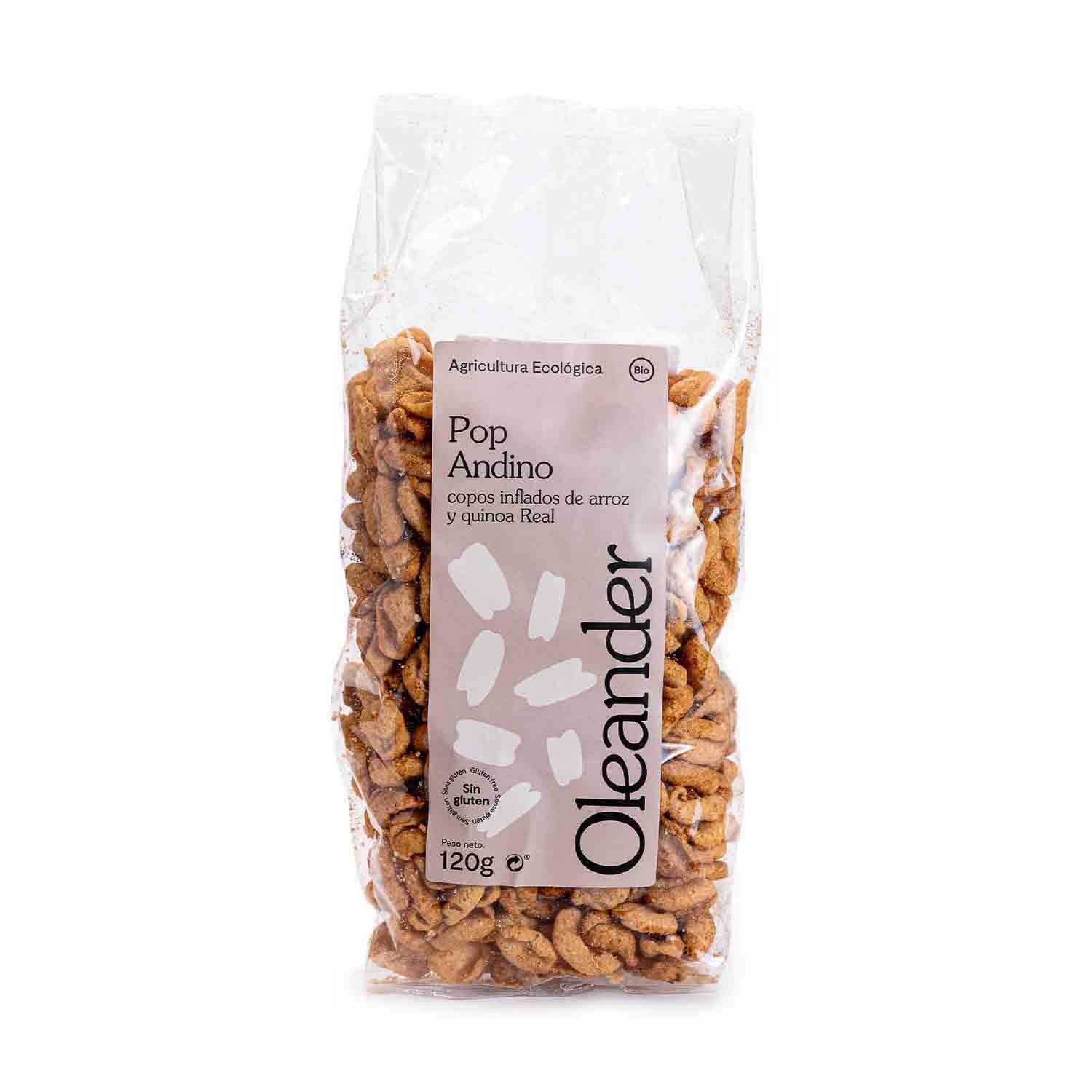 Pop Andino Copos Inflados de Arroz y Quinoa Real 120g Oleander