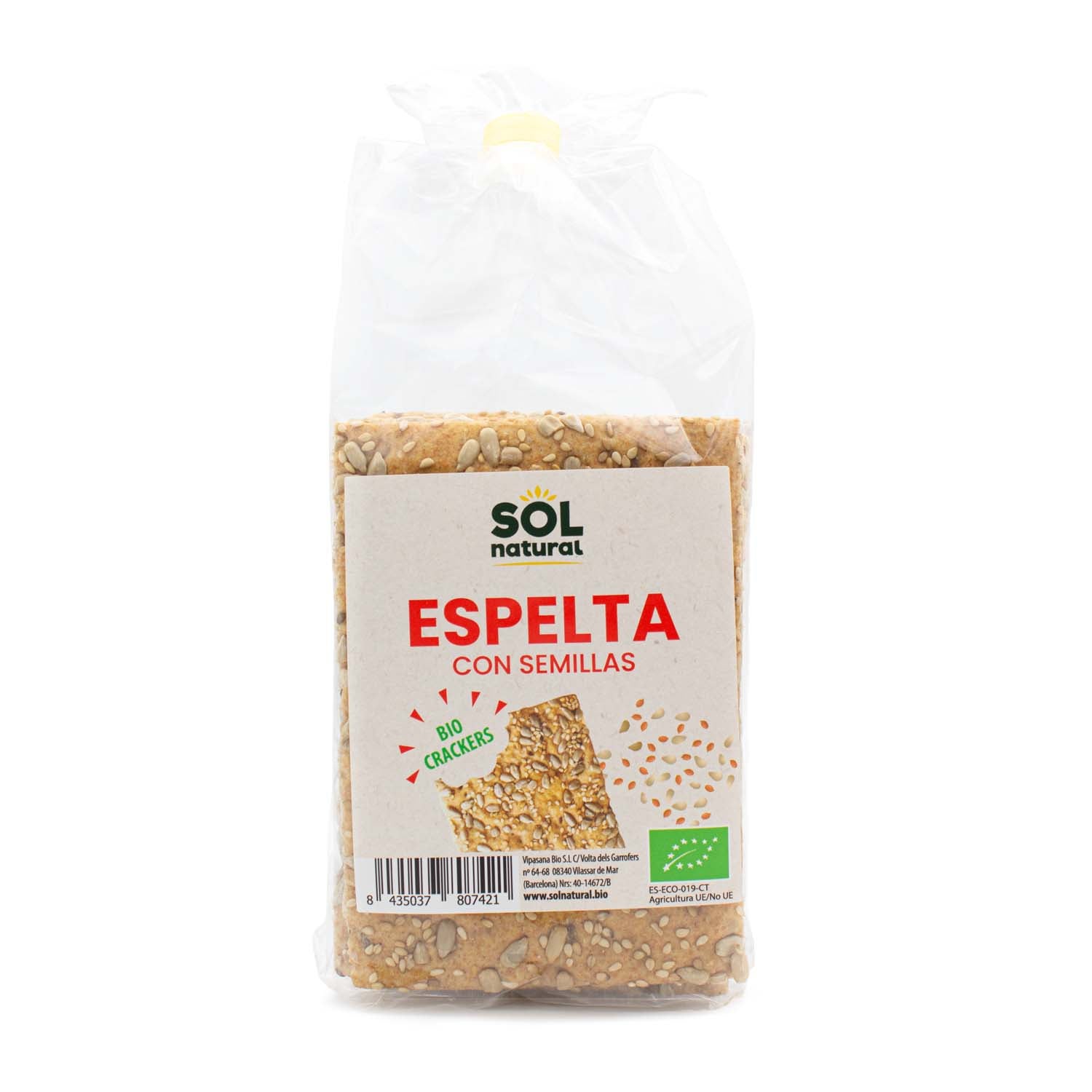 Cracker de Espelta 200g Sol Natural