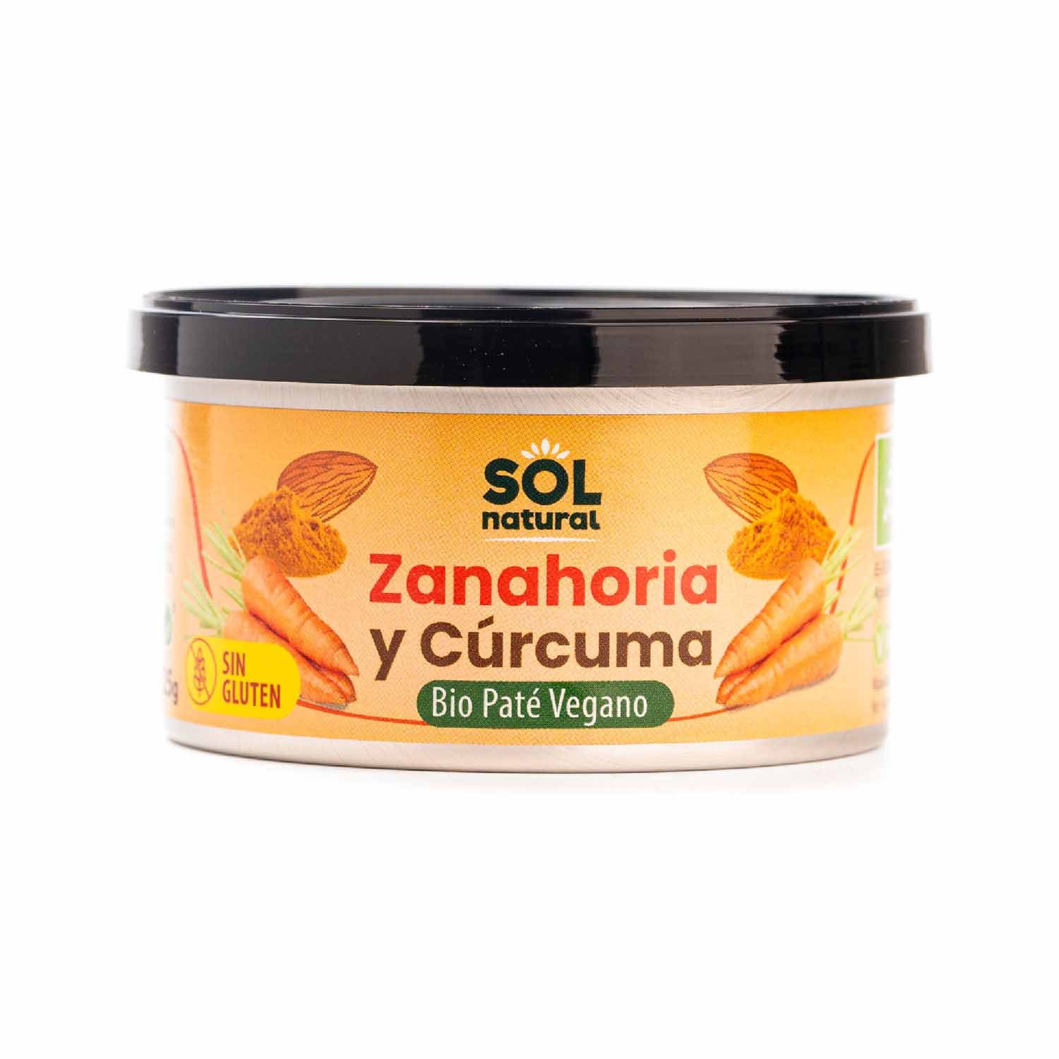 Pate de zanahoria con cúrcuma 125g Sol Natural
