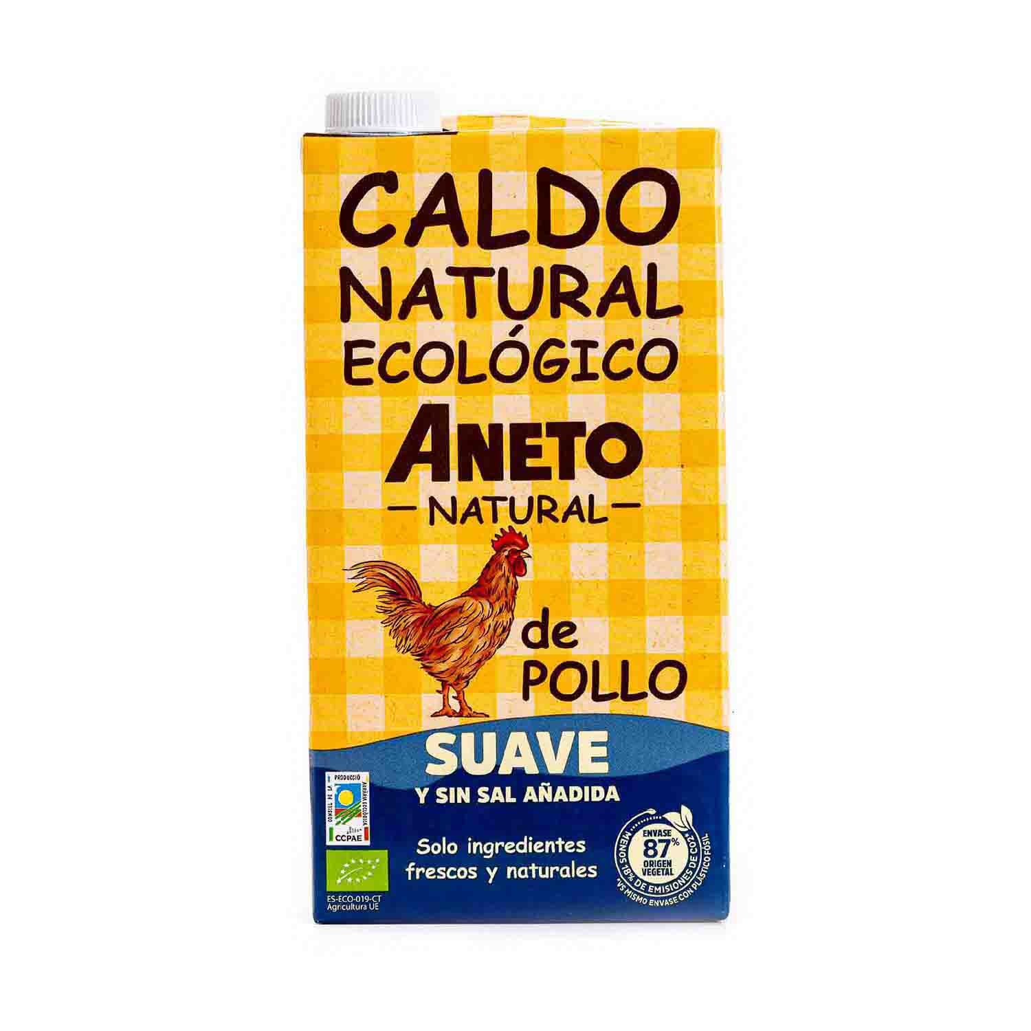 Caldo Suave de Pollo 1L Aneto