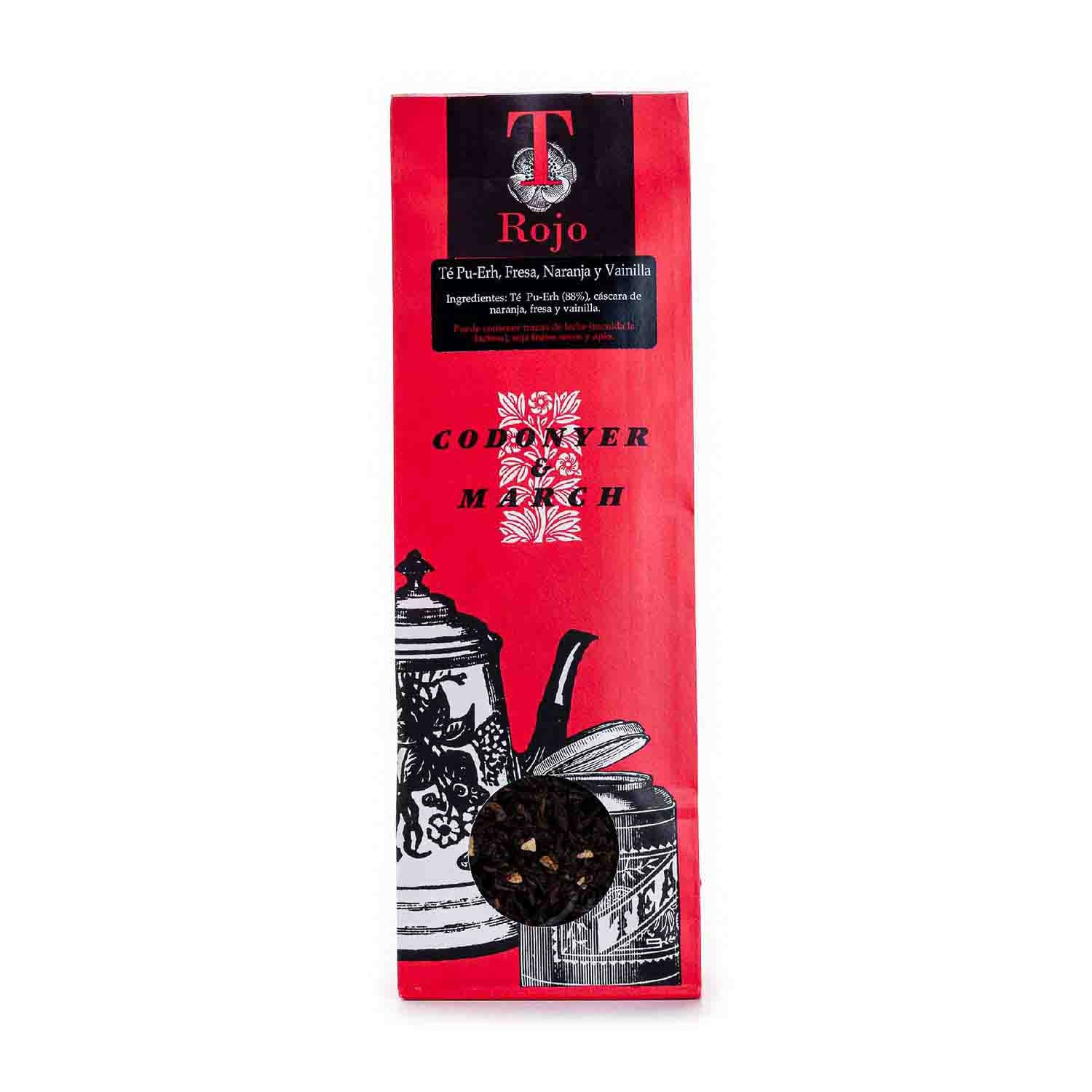 Té Rojo Pur-eh con Fresa, Naranja y Vainilla 75g Terra Verda