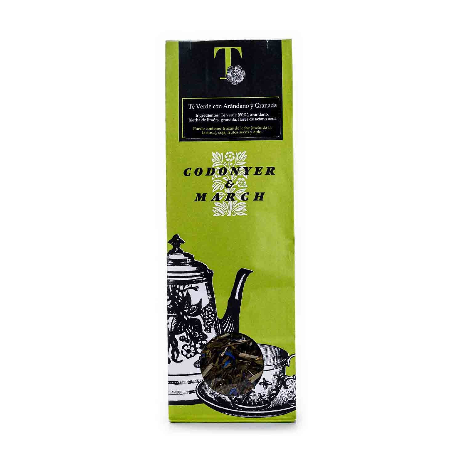 Té Verde con Arándanos y Granada 75g Terra Verda