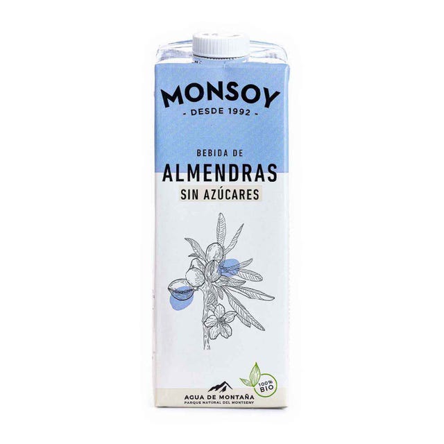 Bebida de Almendra sin Azúcar 1L Monsoy