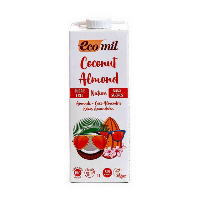 Bebida de de Coco y Almendra sin Azúcar 1L Ecomil