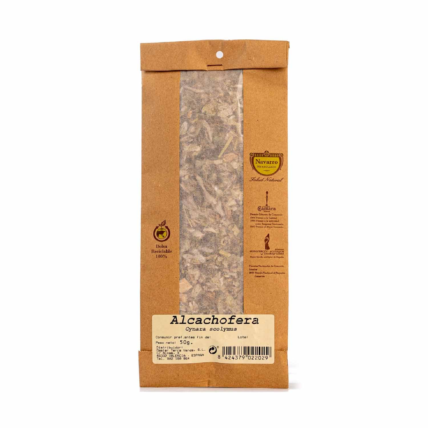 Alcachofera a granel para infusión 50g Herbolario Navarro