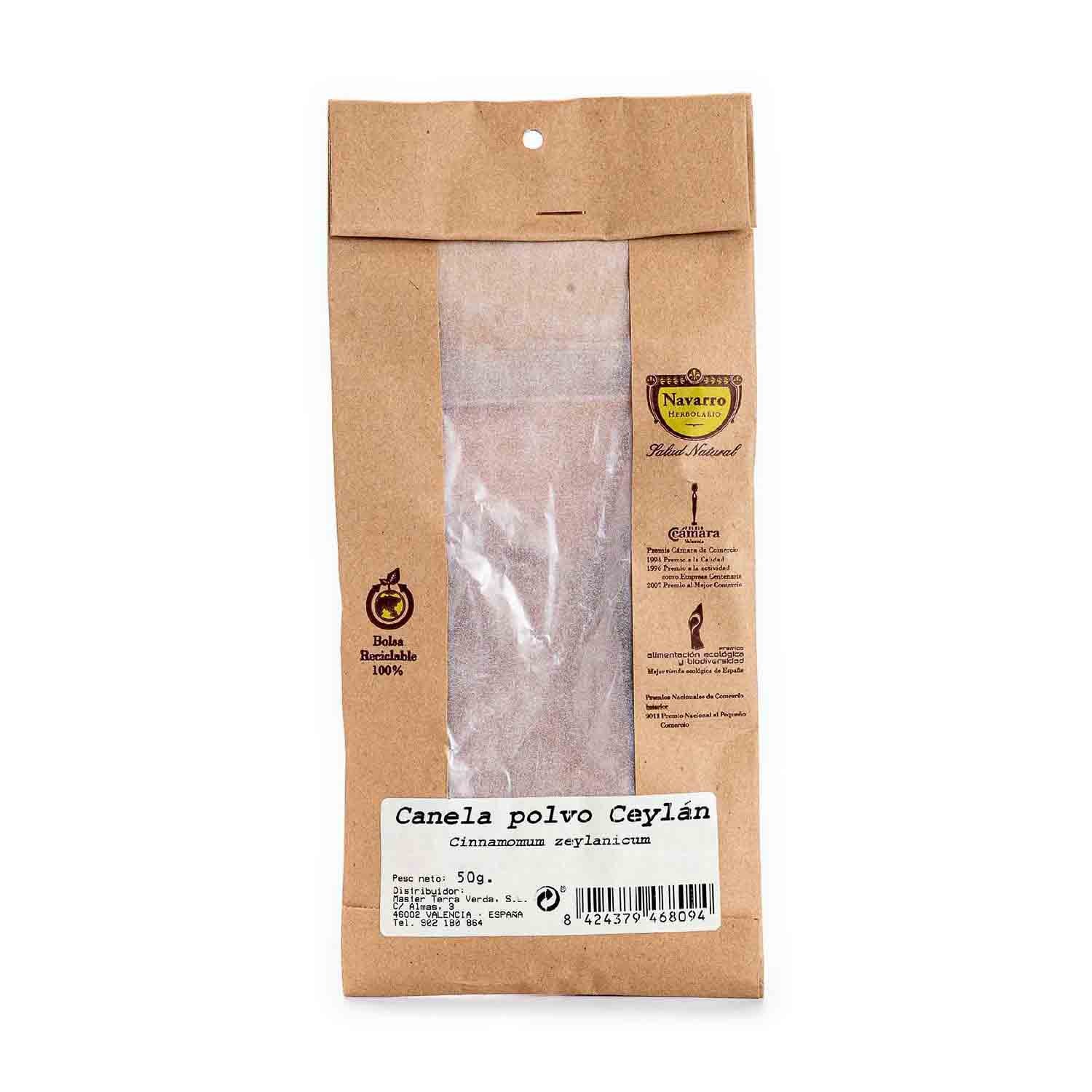 Canela en Polvo 50g Herbolario Navarro