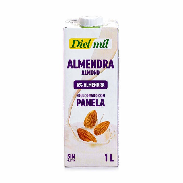 Bebida de Almendras Edulcorada con Panela 1L Dietmil