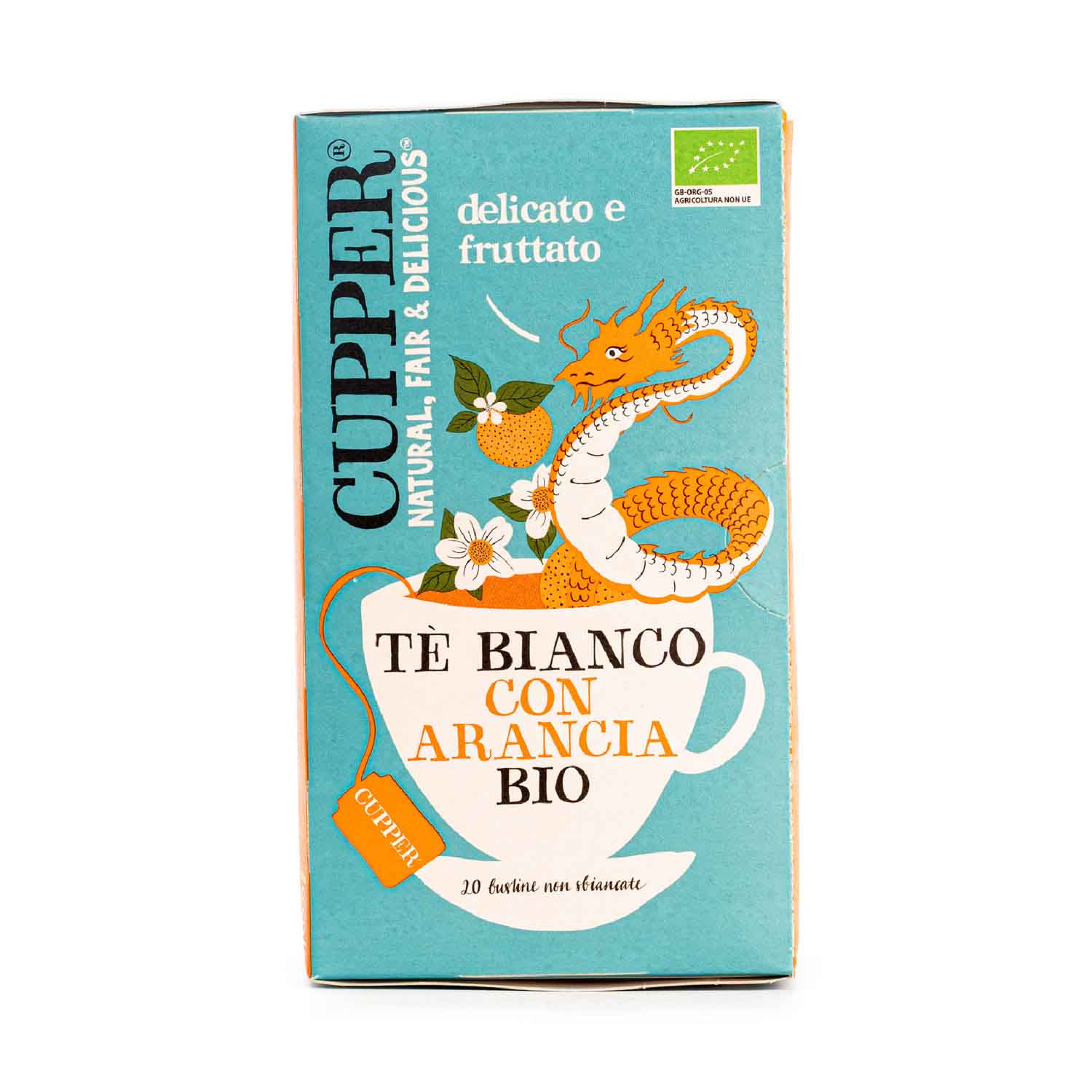 Té Blanco con Naranja Bio 20 filtros Cupper