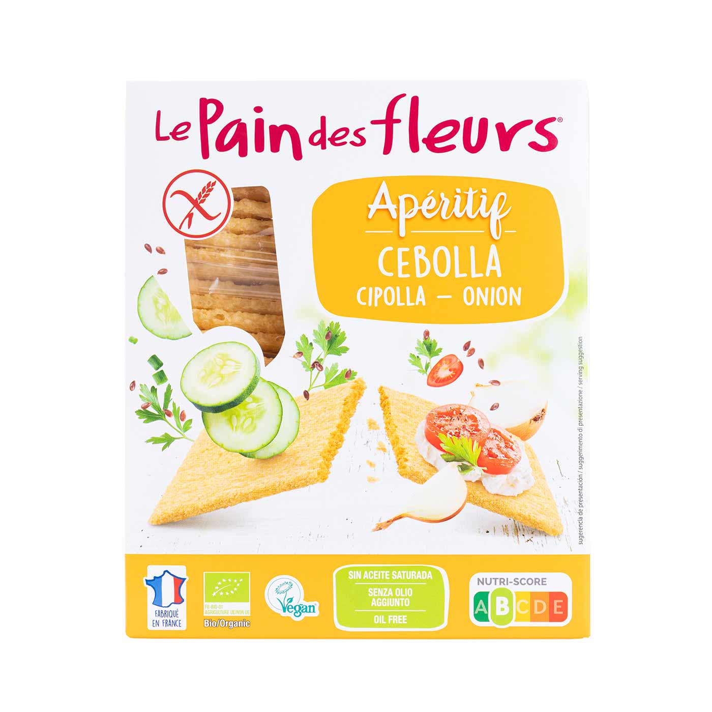 Cracker De Cebolla Para Aperitivo 150g Le Pains Des Fleurs