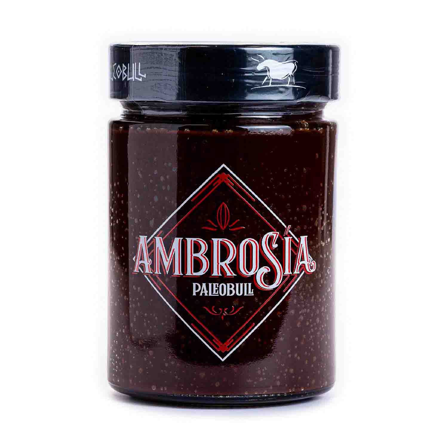 Crema de Cacao y Avellanas Ambrosía 300g Paleobull