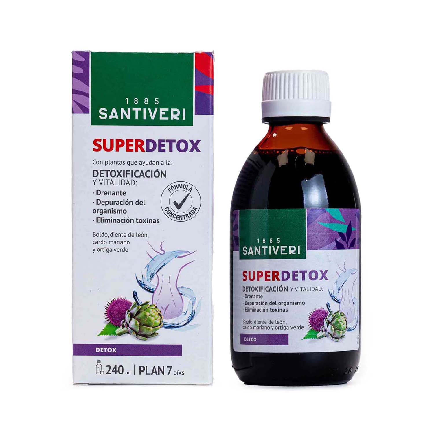 Jarabe Superdetox 240ml Santiveri