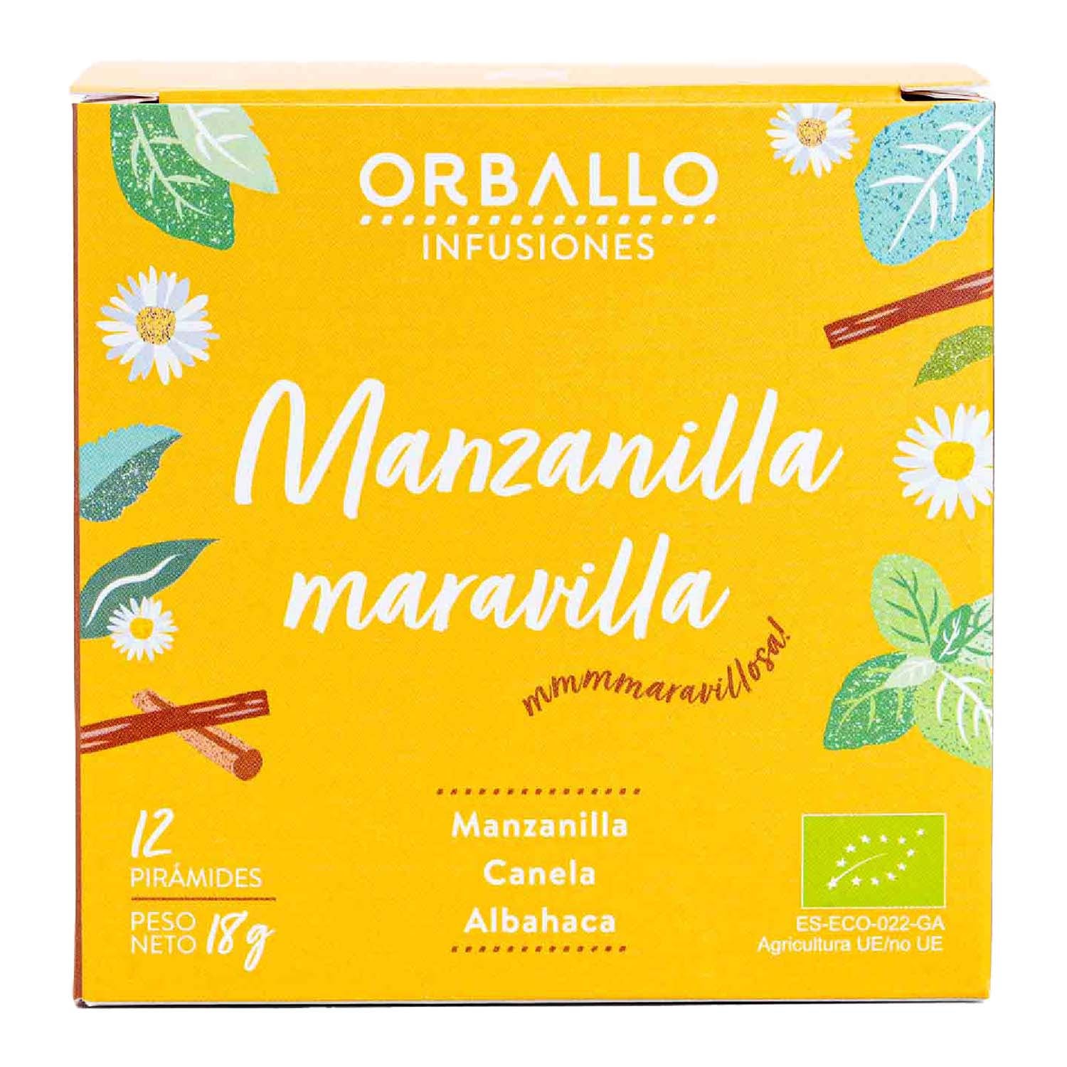 Infusión Manzanilla Maravilla 22,5g Orballo