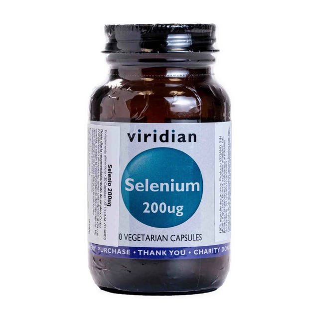 Selenio 200ug 30 cápsulas vegetales Viridian