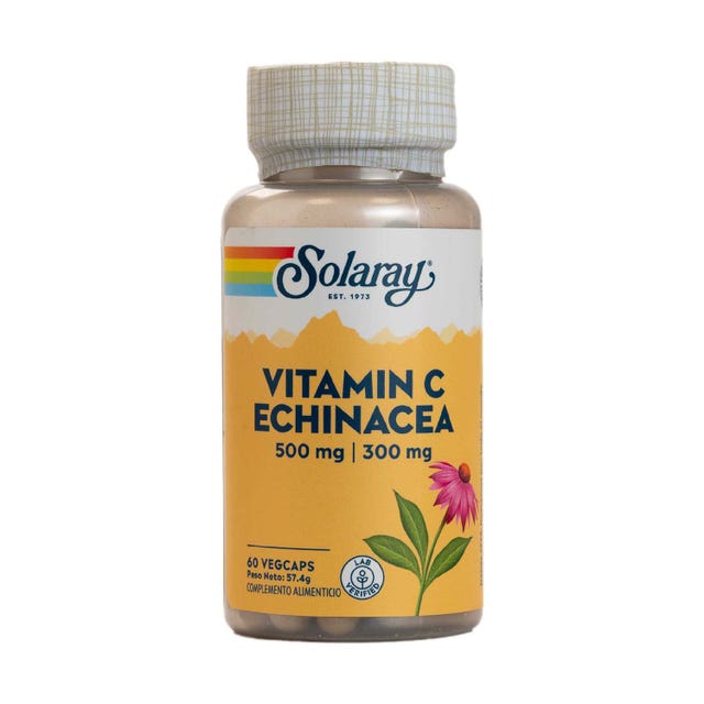 Vitamina C y Equinácea 60 cápsulas Solaray