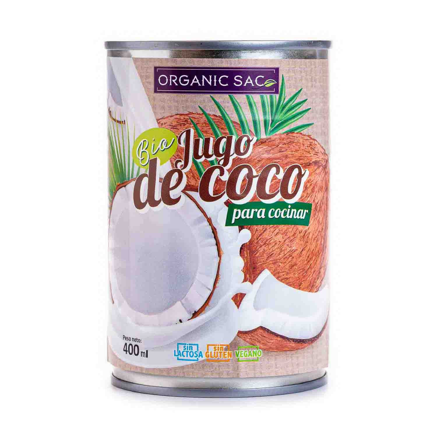 Jugo de Coco Bio 400ml Organic Sac