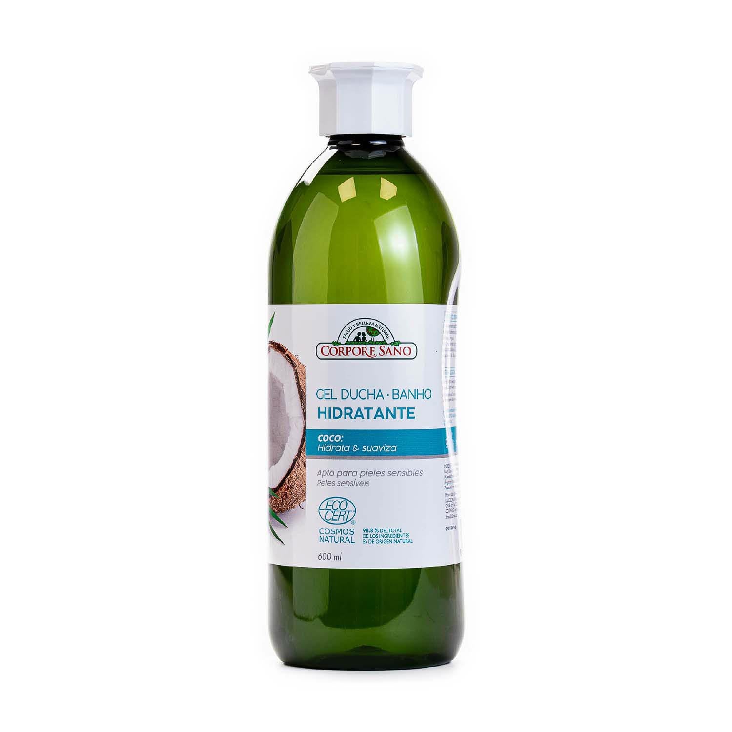 Gel de Baño Hidratante con Extracto de Coco 600ml Corpore Sano