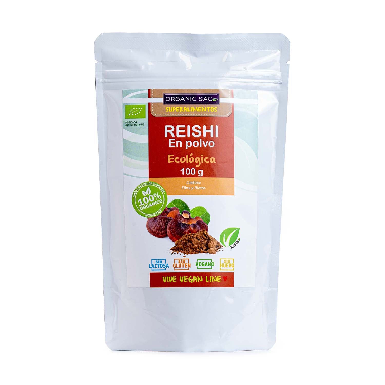 Reishi en Polvo 100g Organic Sac