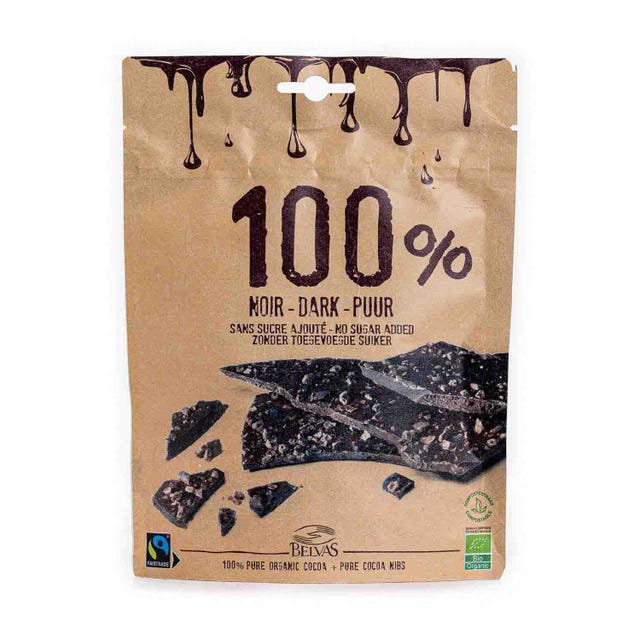 Chocolate Artesanal 100% Cacao 80g Belvas