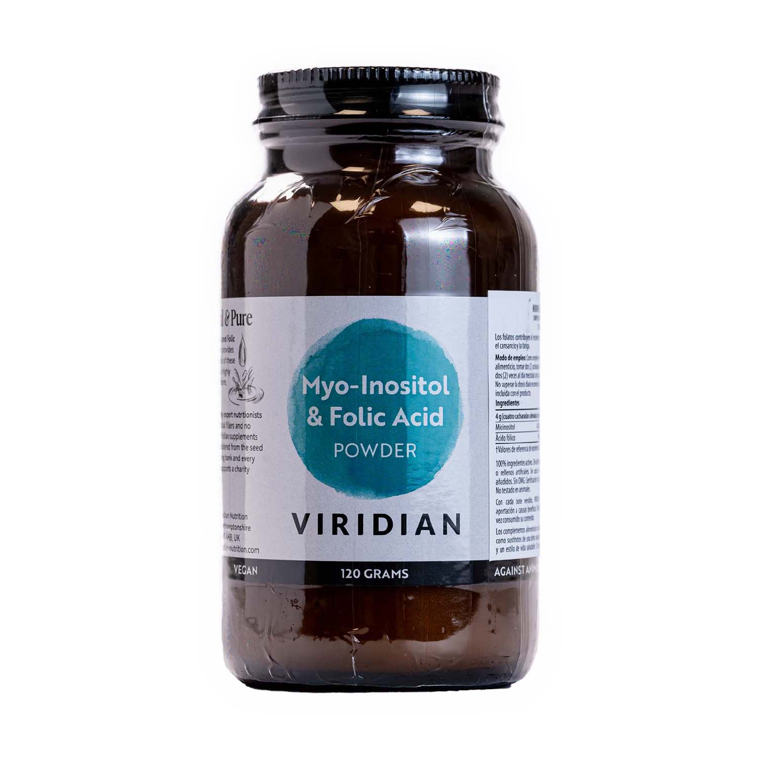 Myo-Inositol con Ácido Fólico 120g Viridian