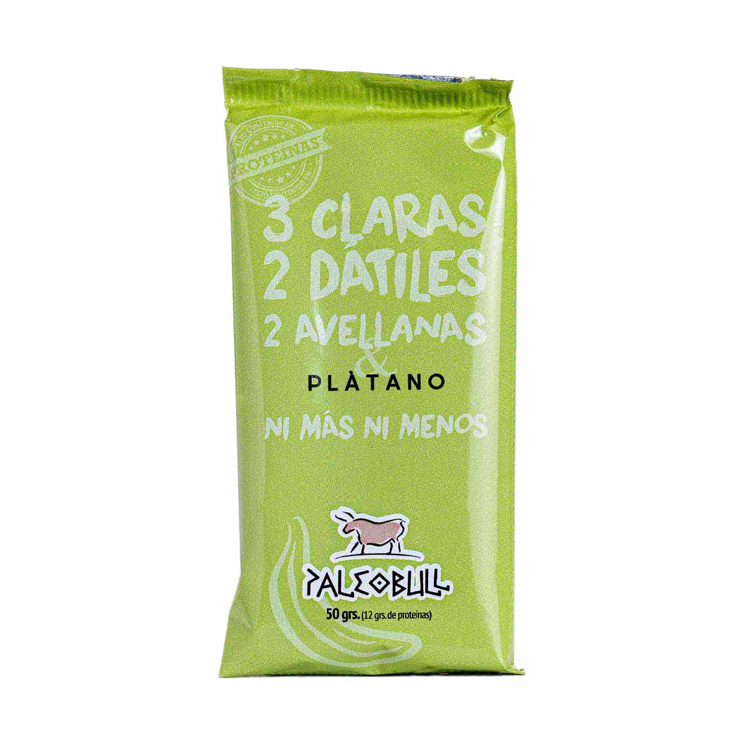 Barrita sabor Plátano 50g Paleobull