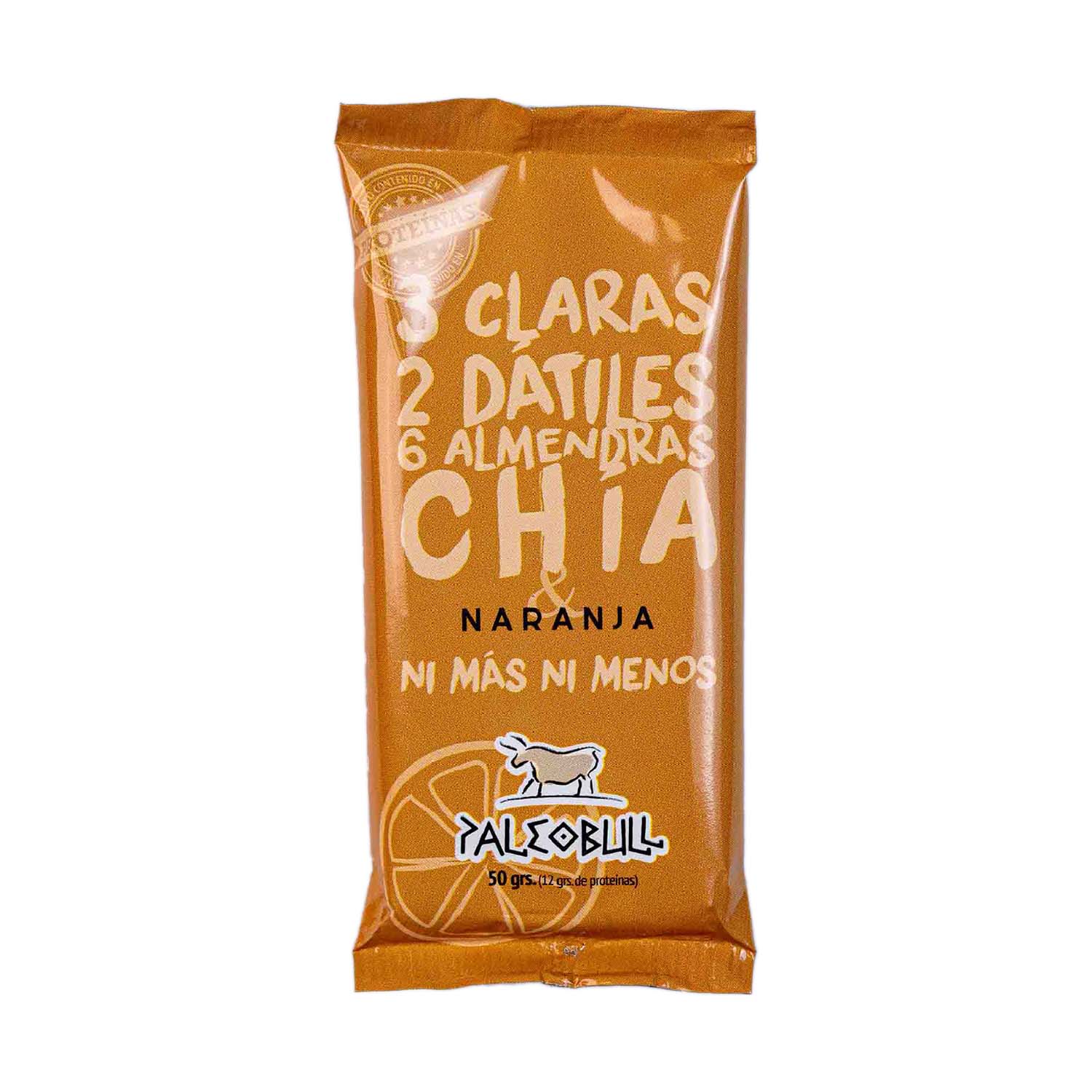 Barrita Sabor Naranja 50g Paleobull
