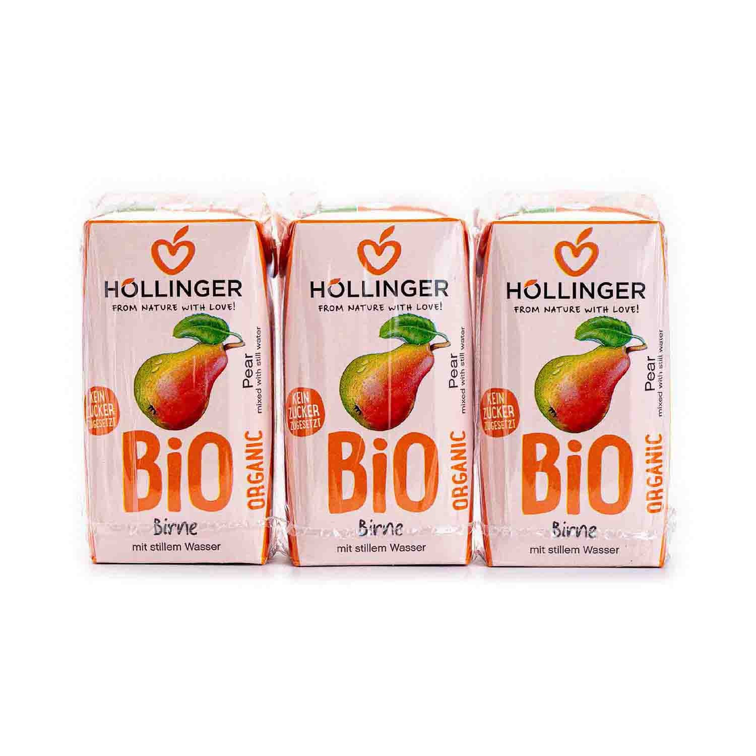 Minibrick Zumo Pera (3x200ml) Hollinger