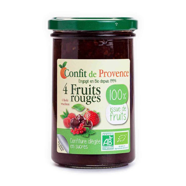 Mermelada de 4 Frutos del Bosque Sin Azúcar 290g Confit De Provence