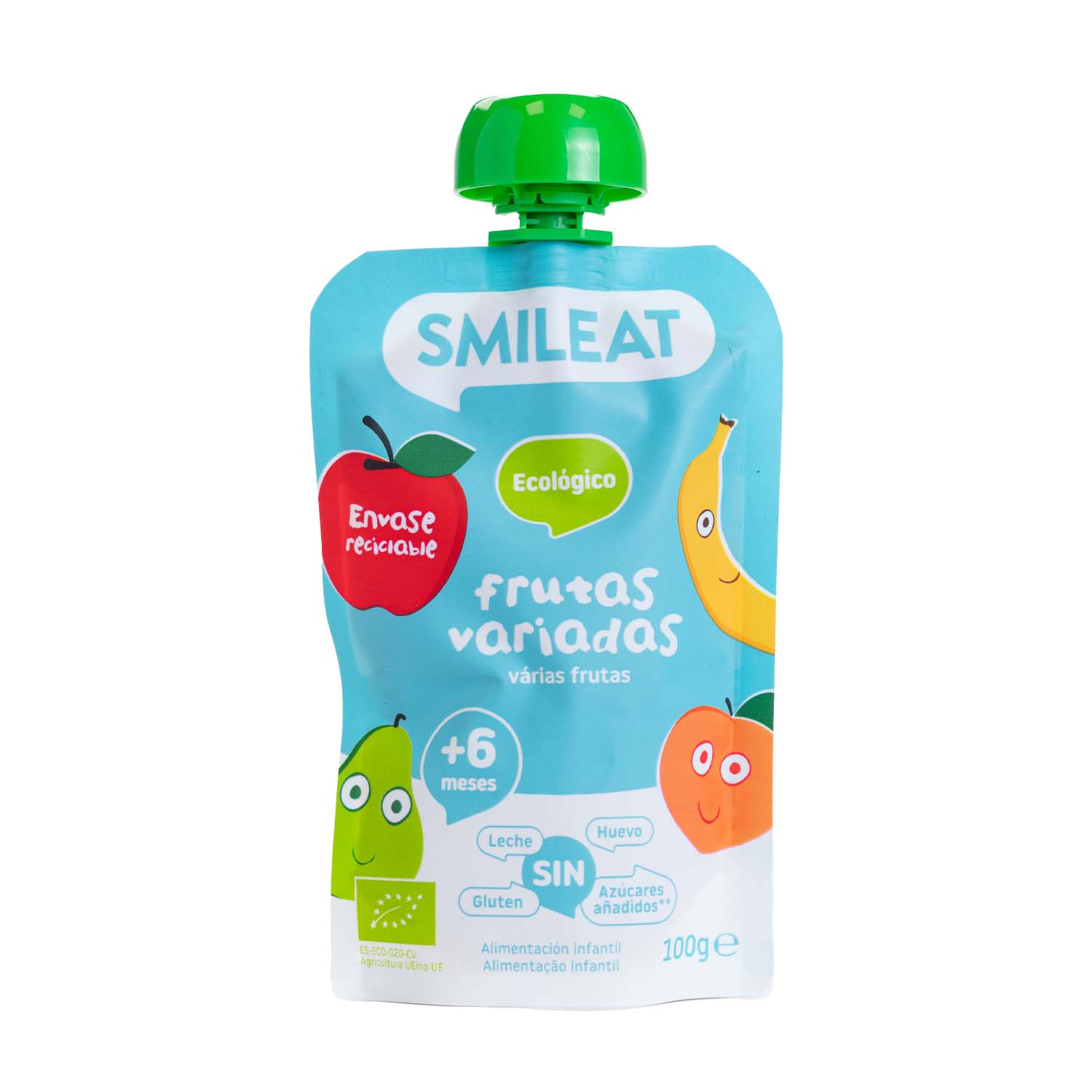 Pouch de Frutas Variadas 100g Smileat