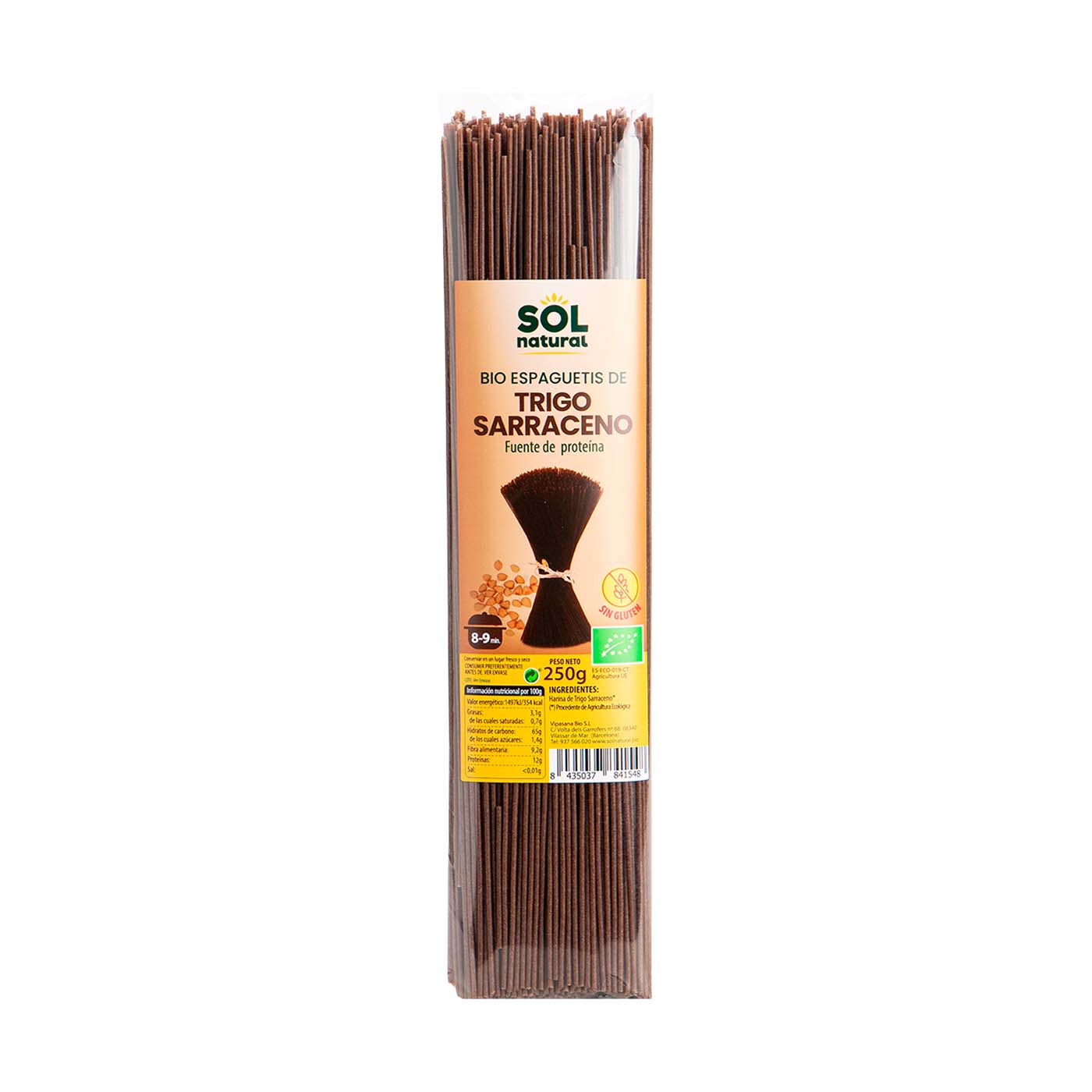 Espagueti de Trigo Sarraceno 250g Sol Natural