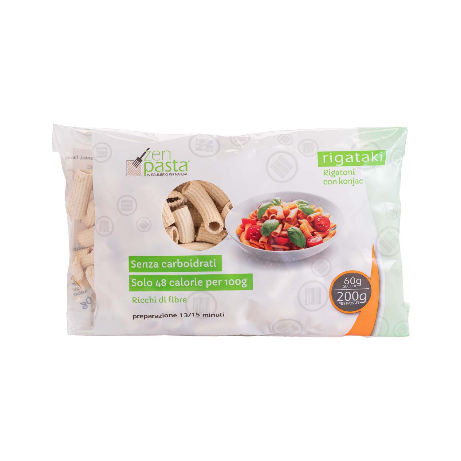 Macarrones Konjac Rigataki Deshidratado 60g Zenpasta