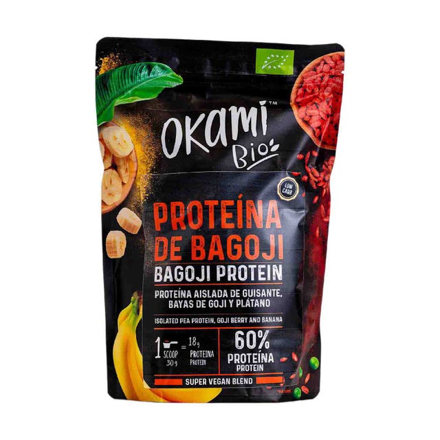 Proteína de Guisante, Banana y Goji 500g Okami Bio