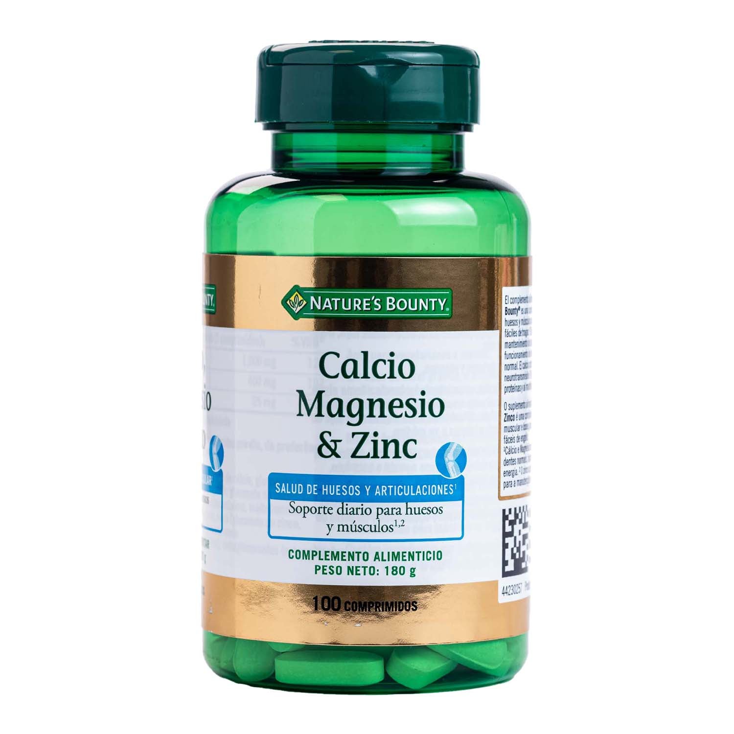 Calcio, Magnesio y Zinc 100 comprimidos Nature'S Bounty