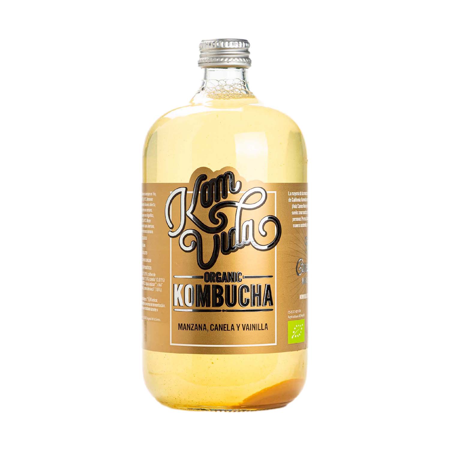 Kombucha de Manzana, Canela y Vainilla 750ml Komvida