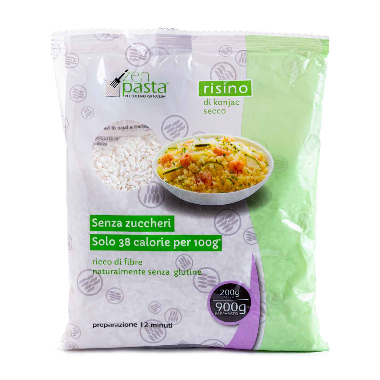 Arroz de Konjac deshidratado 200g Zenpasta