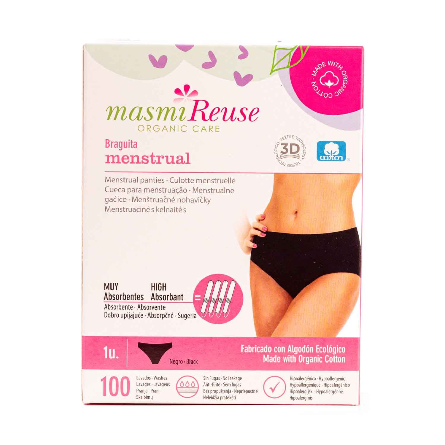 Braguita Menstrual Talla S Masmi Herbolario Navarro