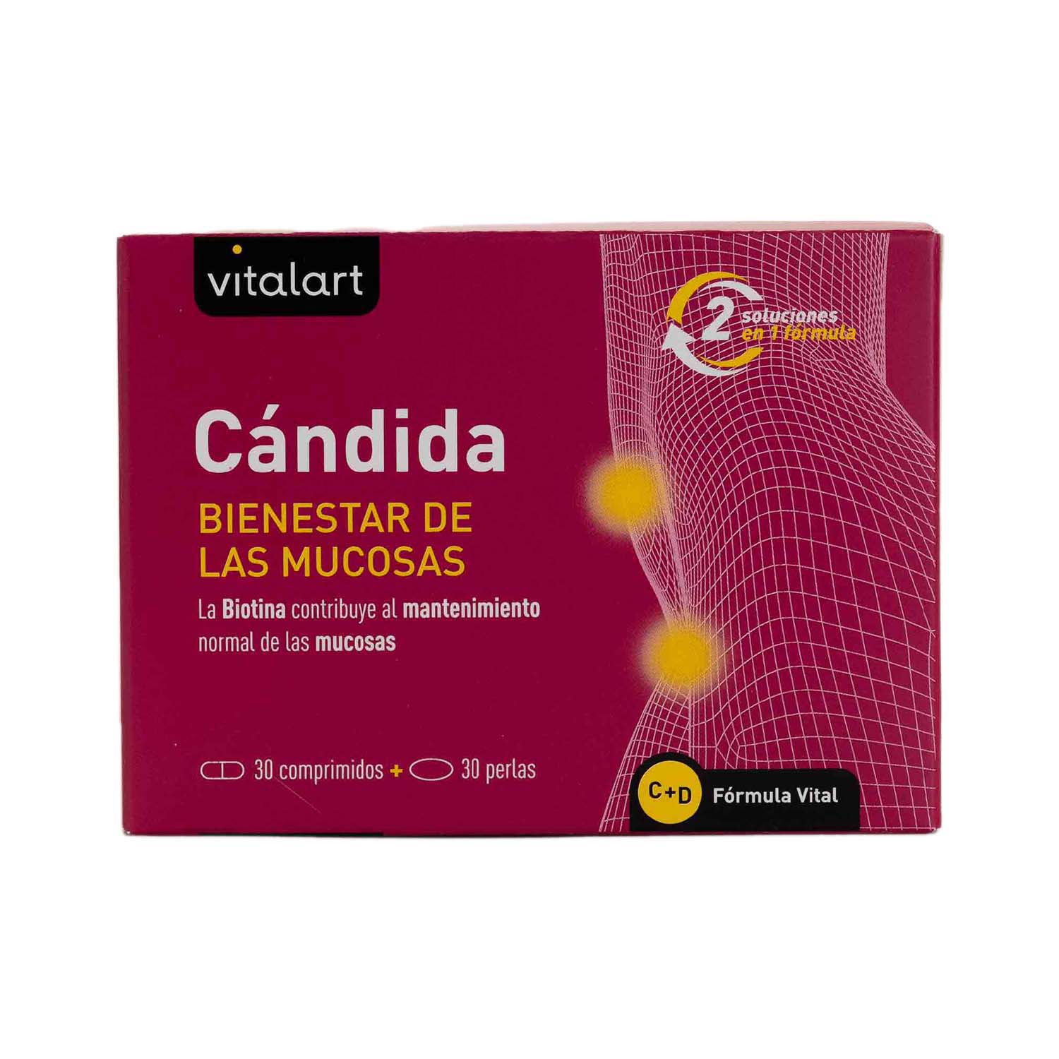 Cándida 30 comprimidos + 30 perlas Vitalart
