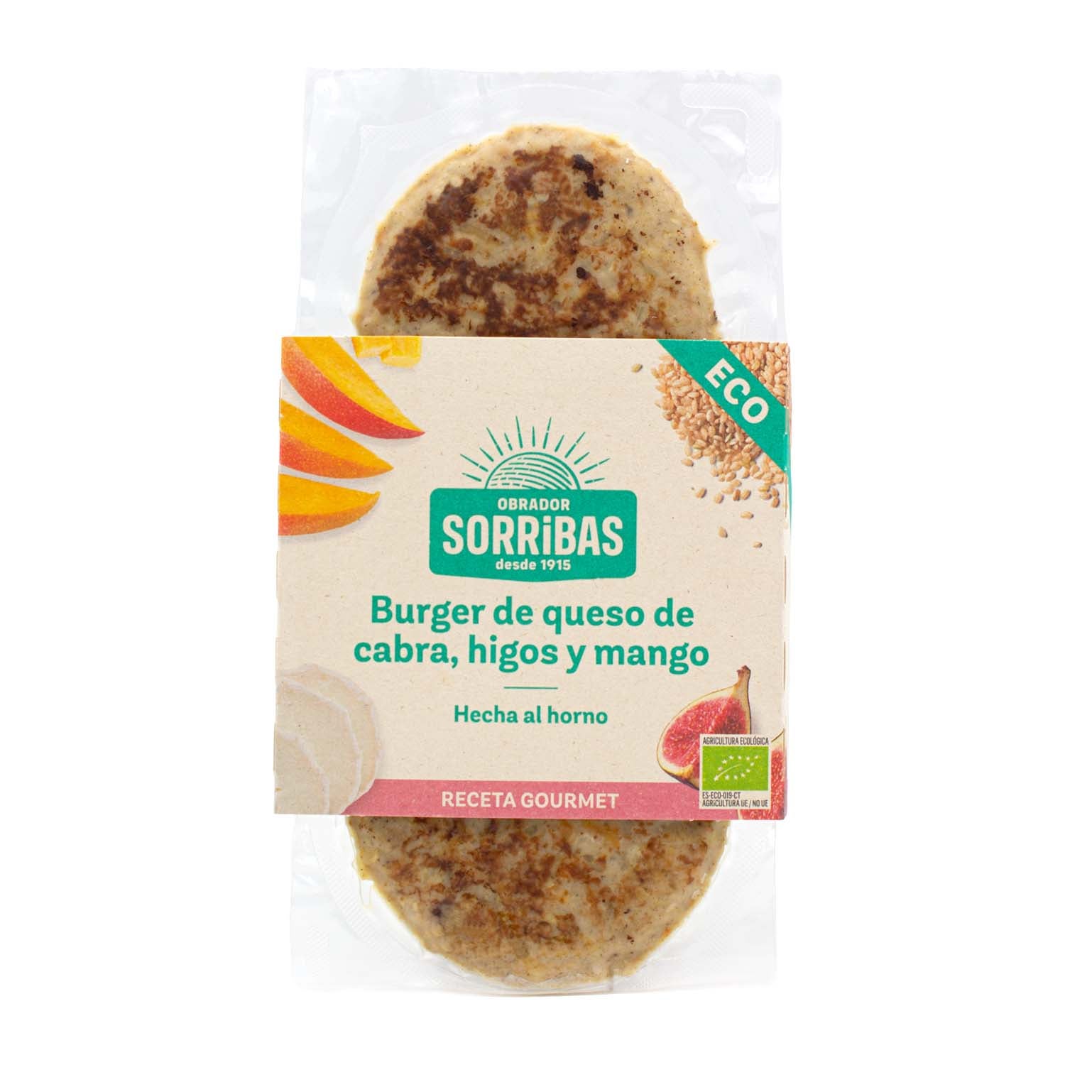Burger de Queso de Cabra Mango e Higos 160g Sorribas