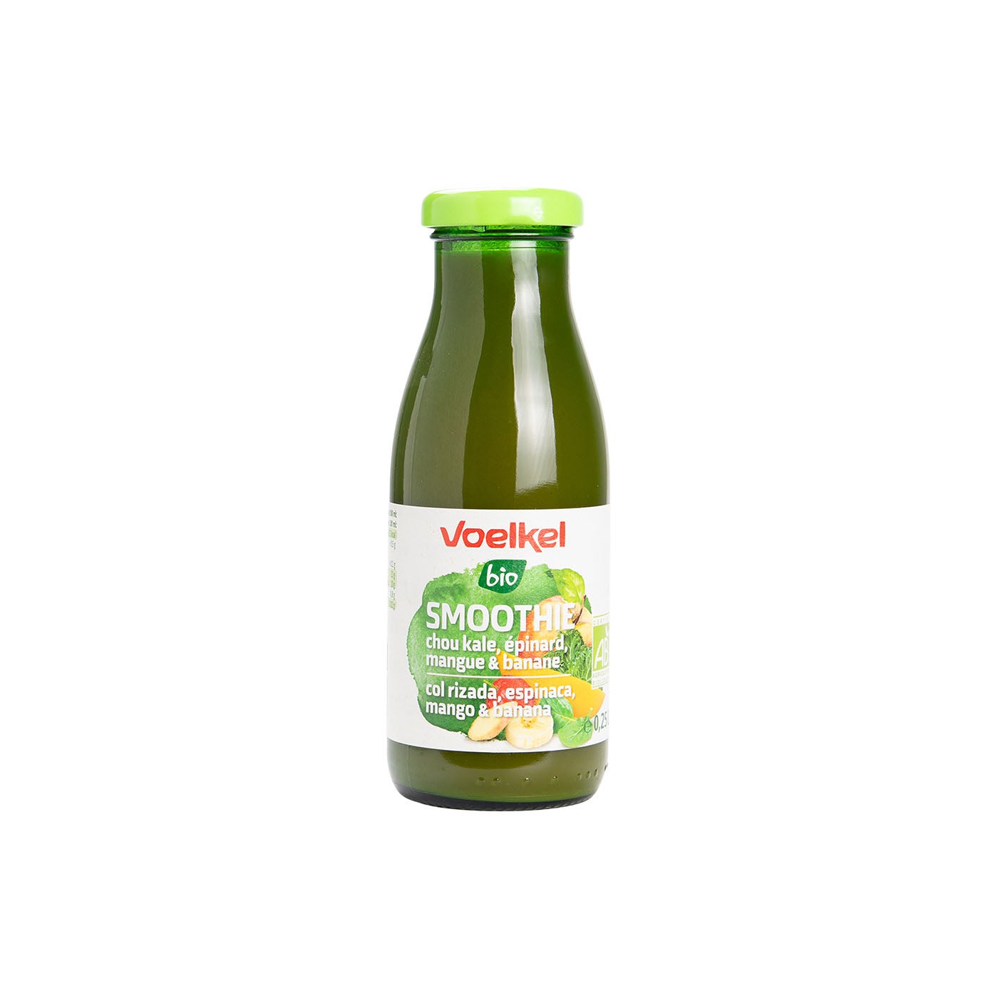 Smoothie Verde con Mango Kale y espinacas 250ml Voelkel