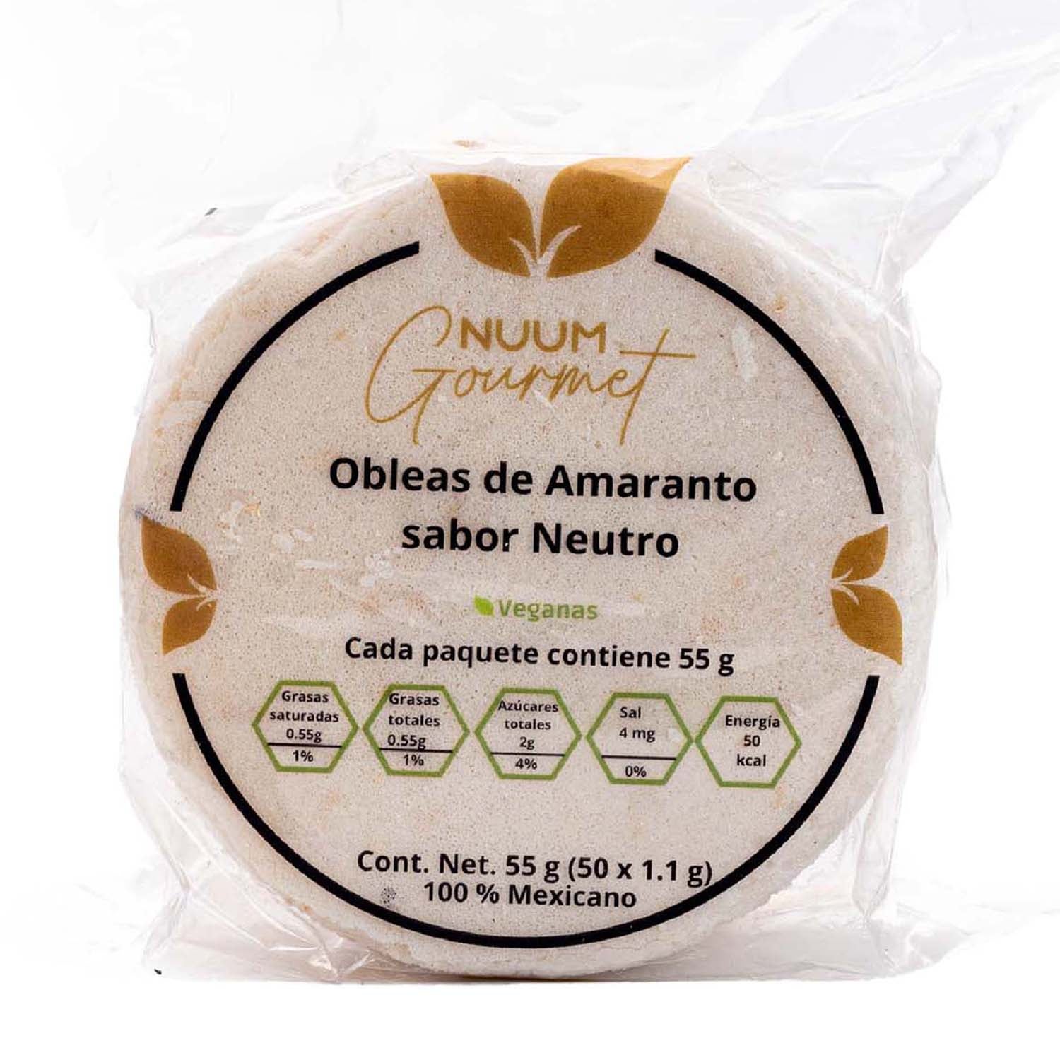 Obleas de Amaranto 60g Nuum