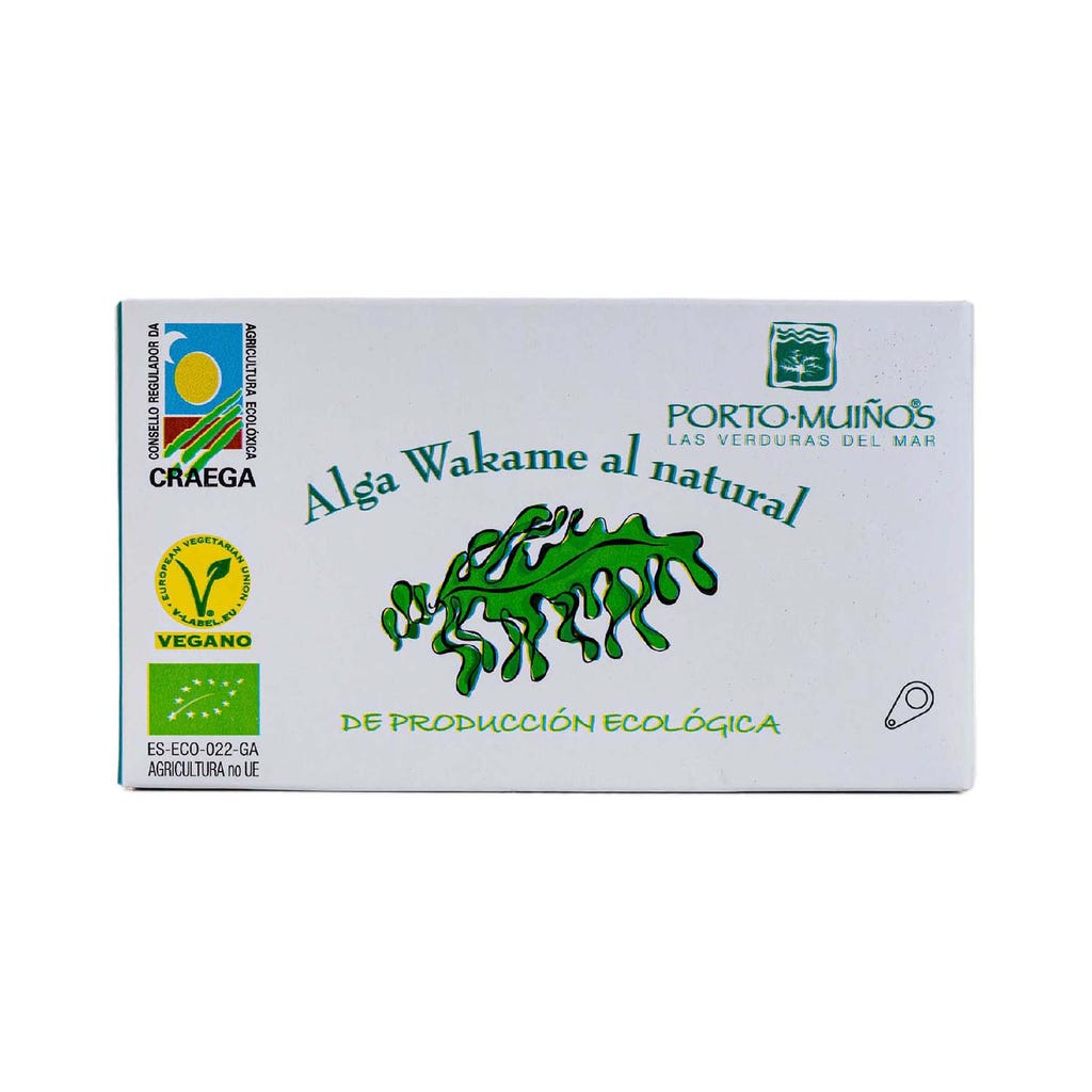 Alga Wakame al Natural 80g Porto Muiños Herbolario Navarro