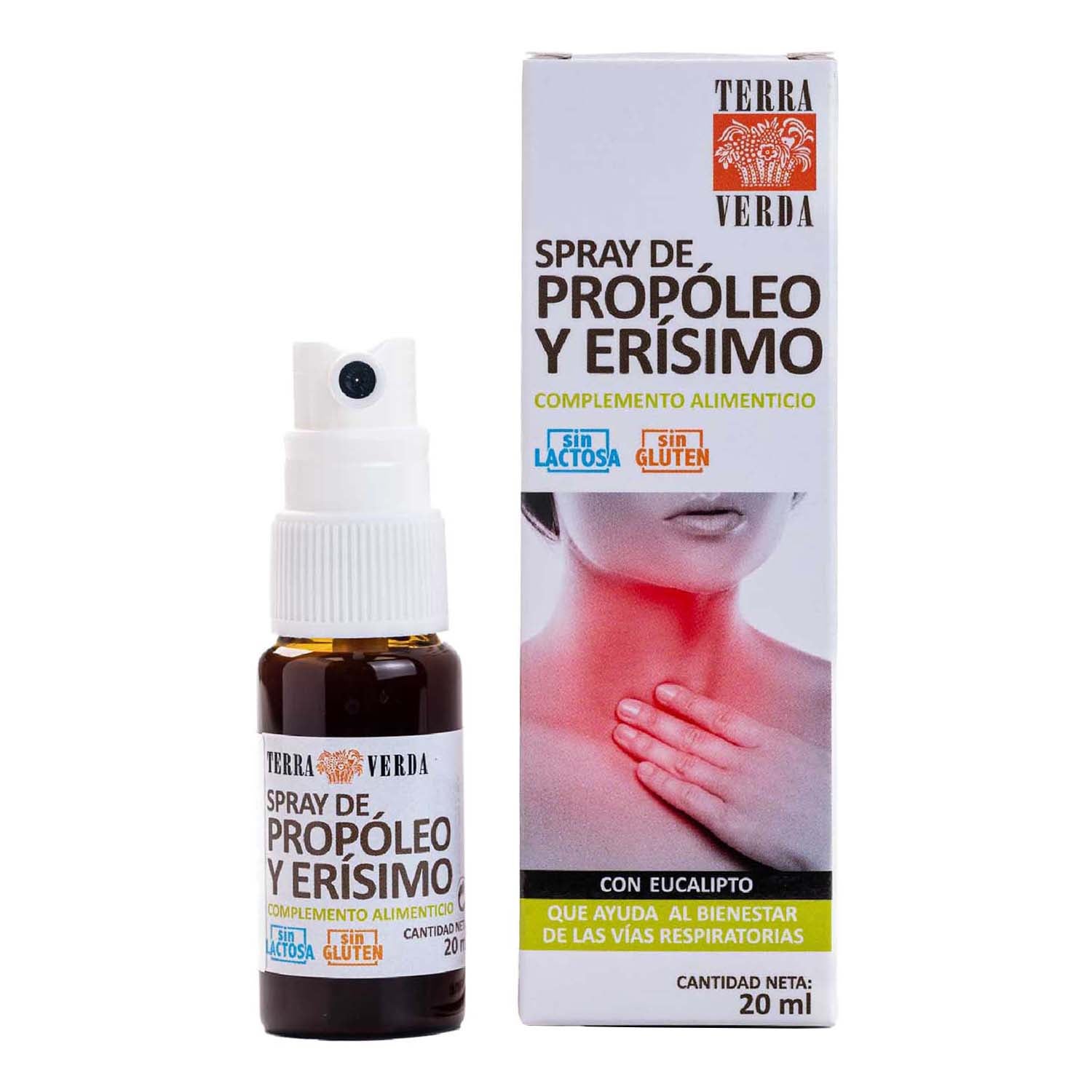 Spray de Propóleo y Erísimo 20ml Terra Verda