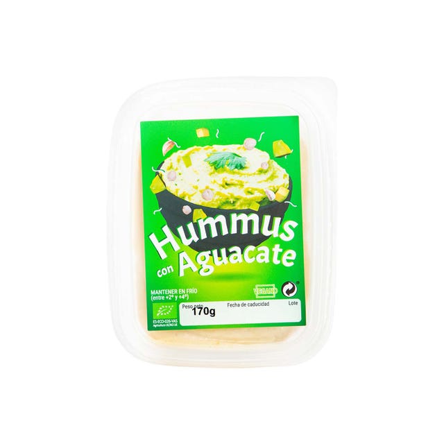 Hummus con Aguacate 170g Bio Cesta