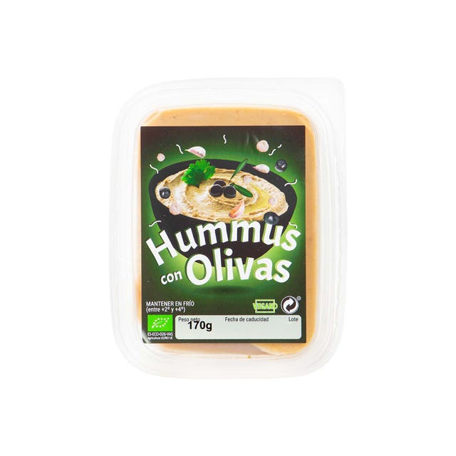 Hummus con Olivas 170g Bio Cesta