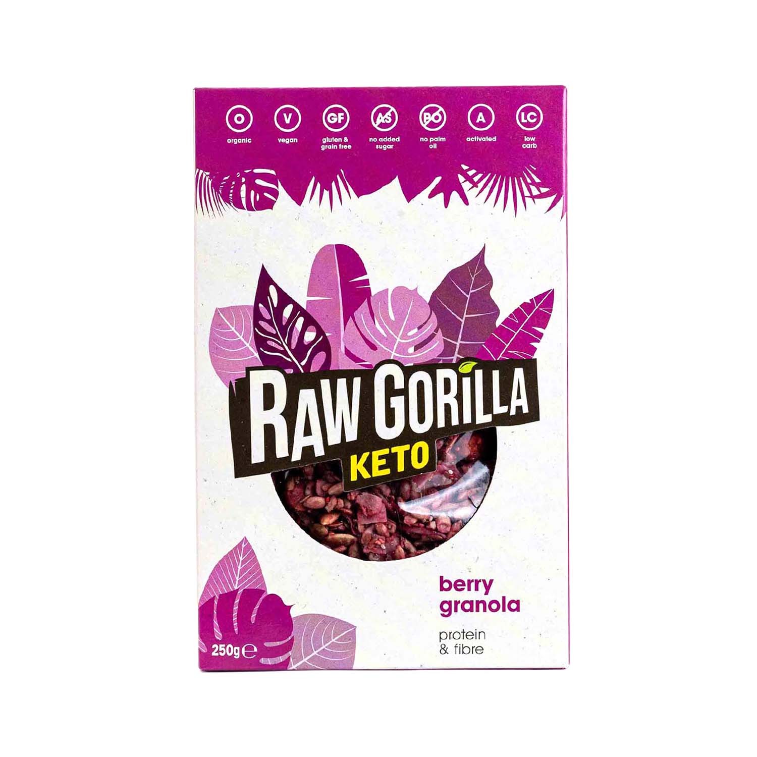 Granola Keto con Frambuesa 250g Raw Gorilla