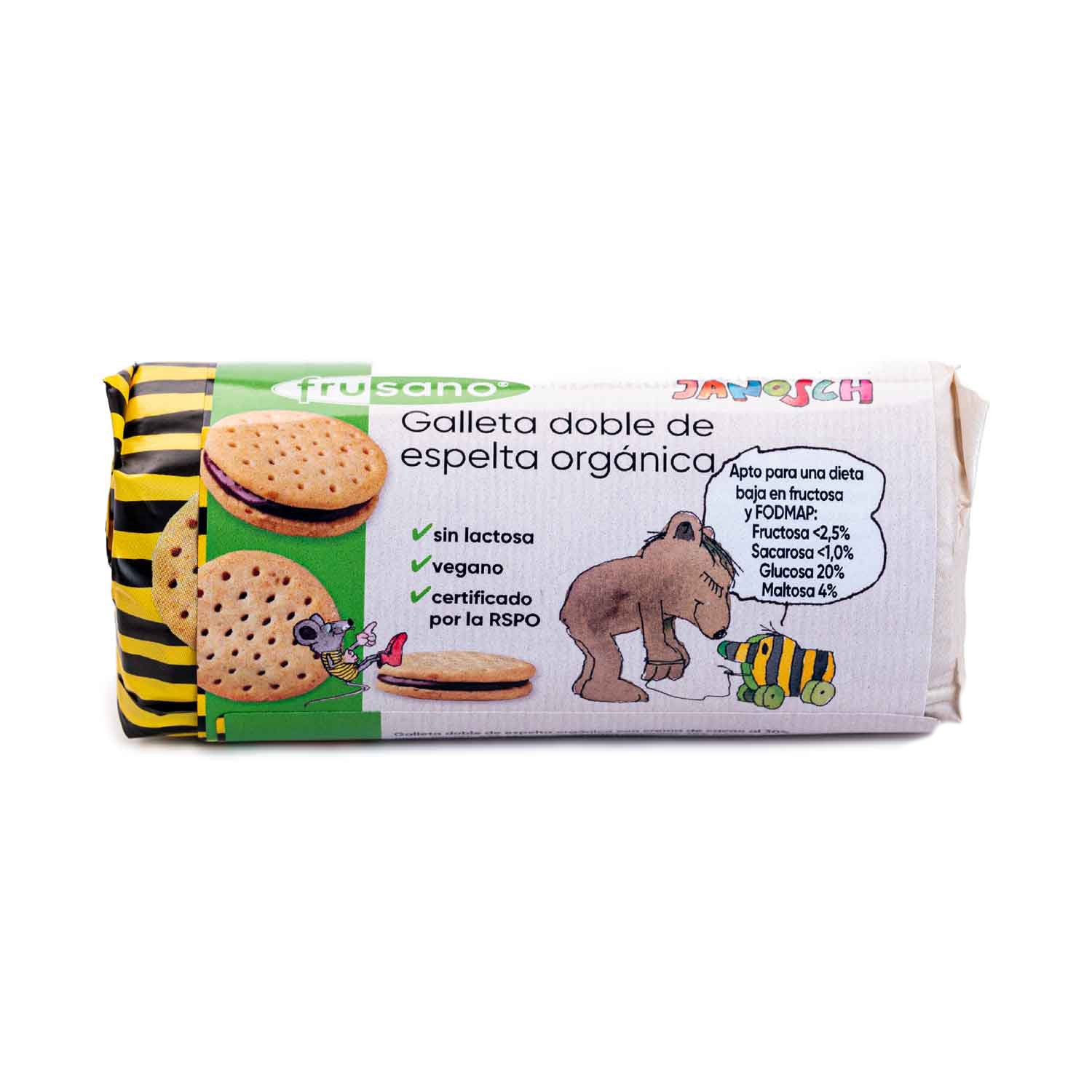 Galleta de Espelta Doble con Chocolate sin Fuctosa 90g Frusano