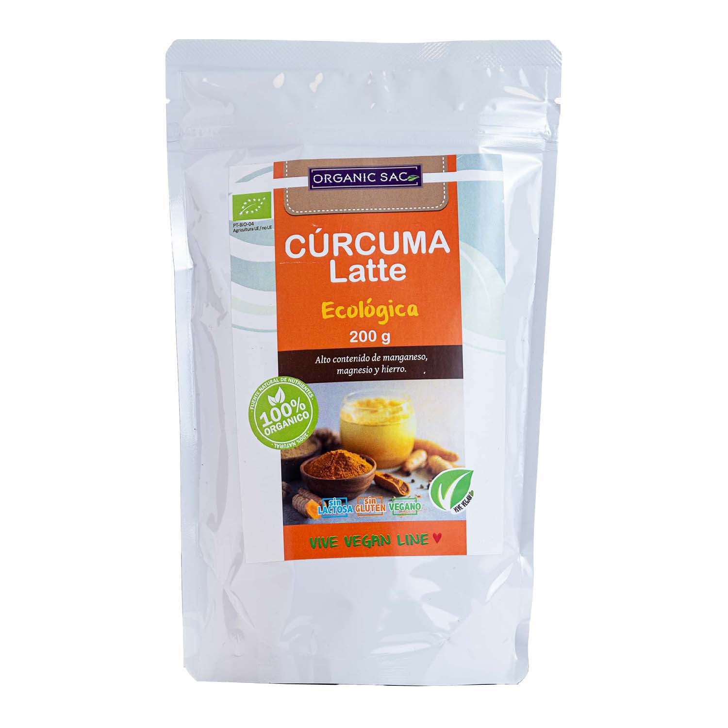 Cúrcuma Latte 200g Organic Sac