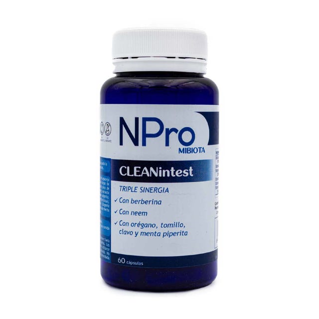 Cleanintest Limpieza Intestinal 60 cápsulas NPro
