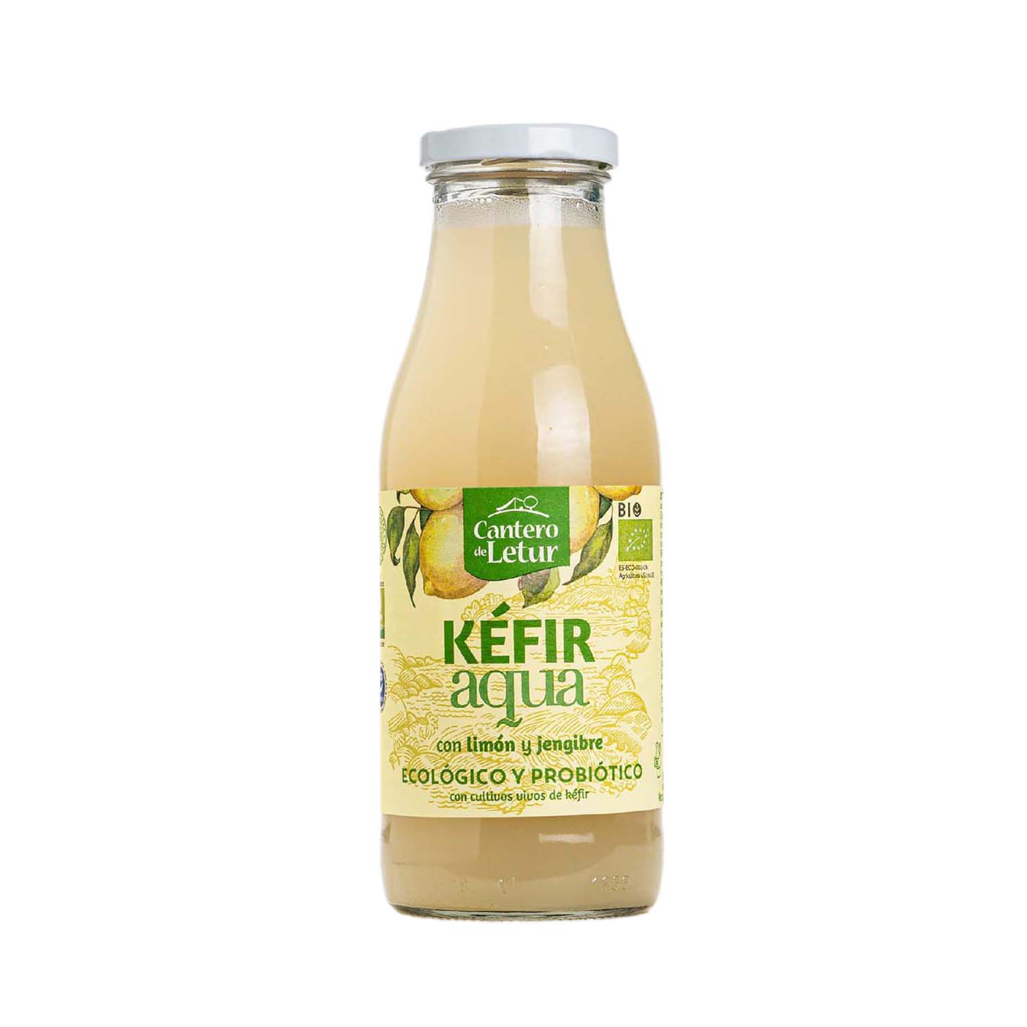 Kéfir de Agua con Limón y Jengibre 500ml El Cantero De Letur