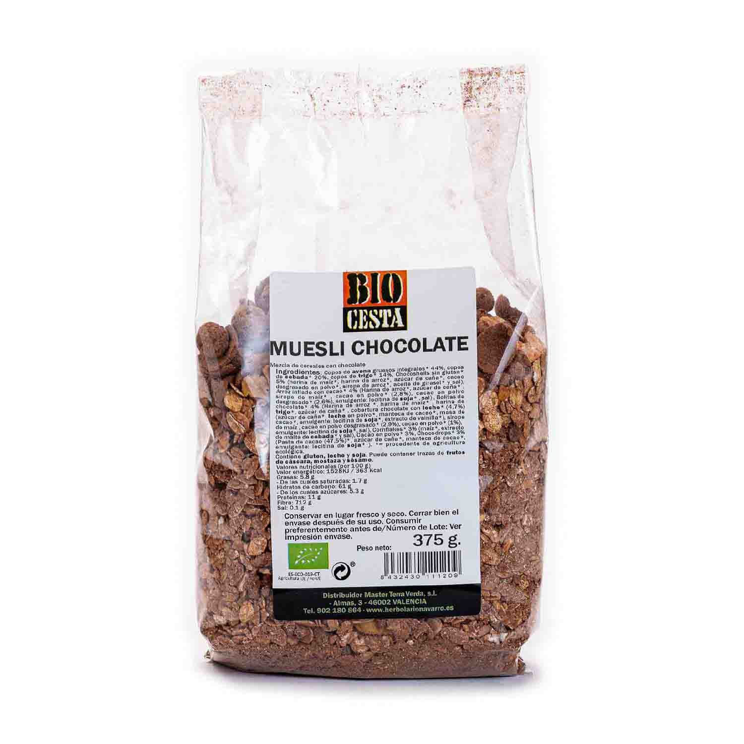 Muesli Chocolate 375g Bio Cesta