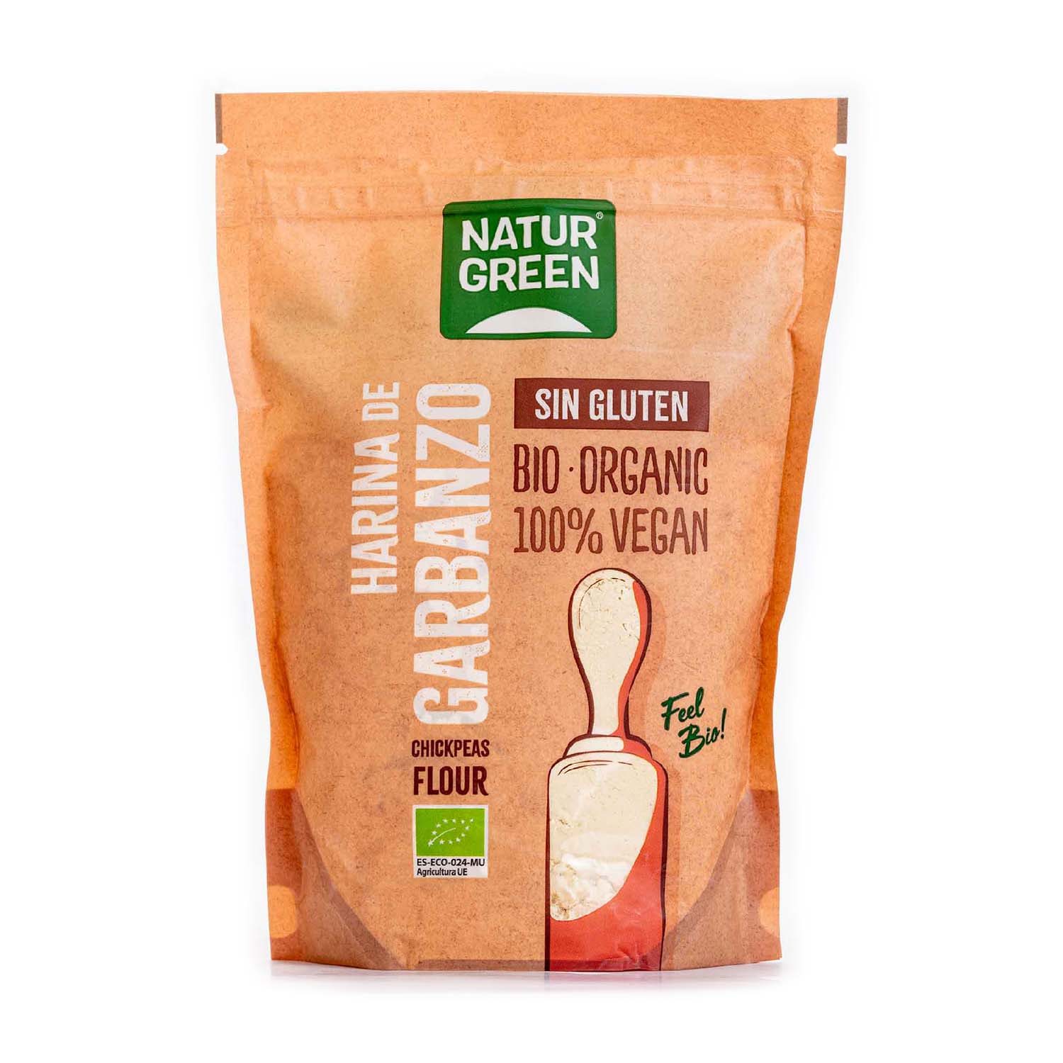 Harina de Garbanzos Bio Sin Gluten 500g Naturgreen